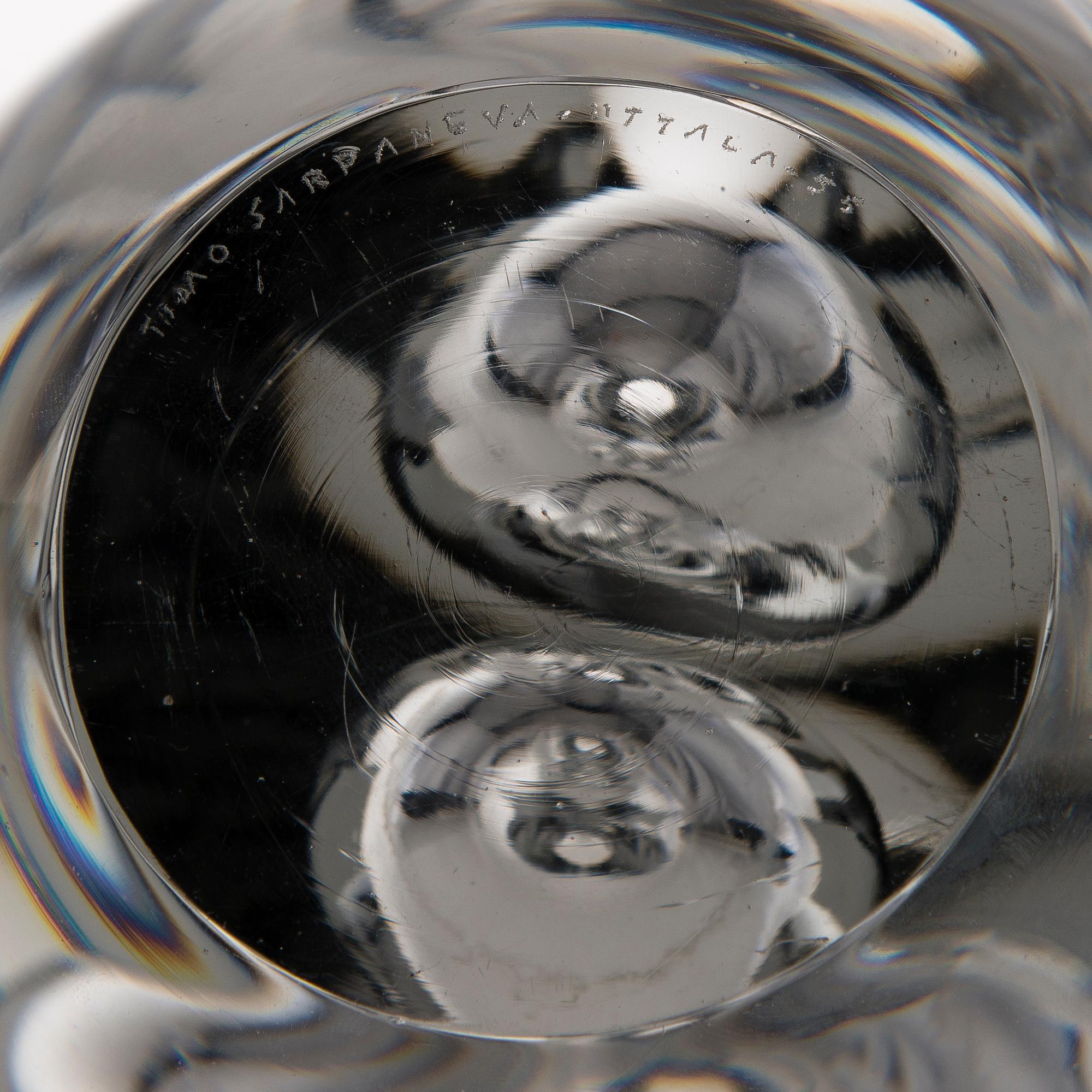 Timo Sarpaneva, An art object signed Timo Sarpaneva, Iittala -55.