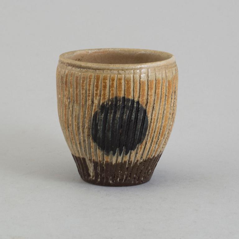 ANDERS BRUNO LILJEFORS, a stoneware vase from Gustavsberg studio, signed.