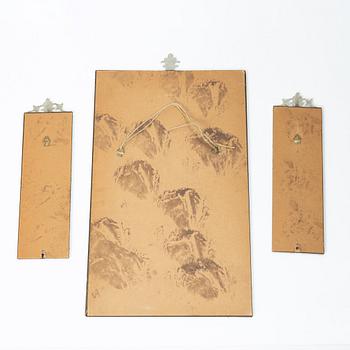 Speglar, 3 st, Swedish Grace, 1920/30-tal.