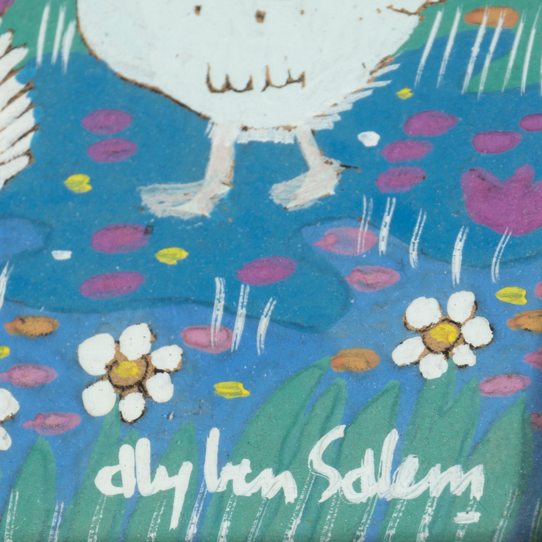 ALY BEN SALEM, gouache/akvarell, signerad.