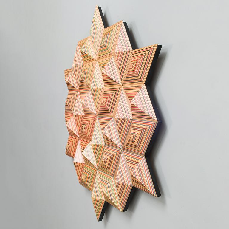 ALEKSI PUUSTINEN, A 'Kaleidoscope' relief, signed 2020 and numbered 1/2.