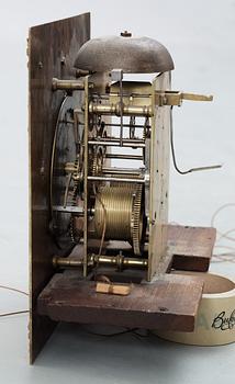 A Queen Anne walnut month-going longcase clock by Daniel Quare, London early 18th Century.