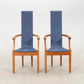 Leo Johansson armchairs a pair "Diabas" Eje Ström AB late 20th century.