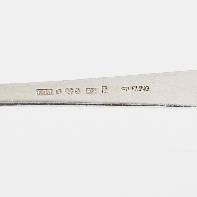 An 41-piece Swedish silver cutlery, mark of CG Hallberg, Stockholm, including 1944.