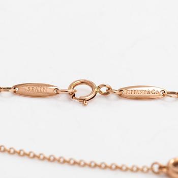 Tiffany & Co, Elsa Peretti, an 18K rose gold 'Diamonds by the Yard' bracelet with a diamond ca 0.05 ct.