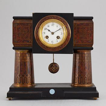 A German Art nouveau table clock, circa 1900.