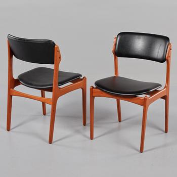 STOLAR, 6 st, "OD 49", Erik Buck, Oddense Maskinsnedkeri A-S, Danmark, 1960-tal.