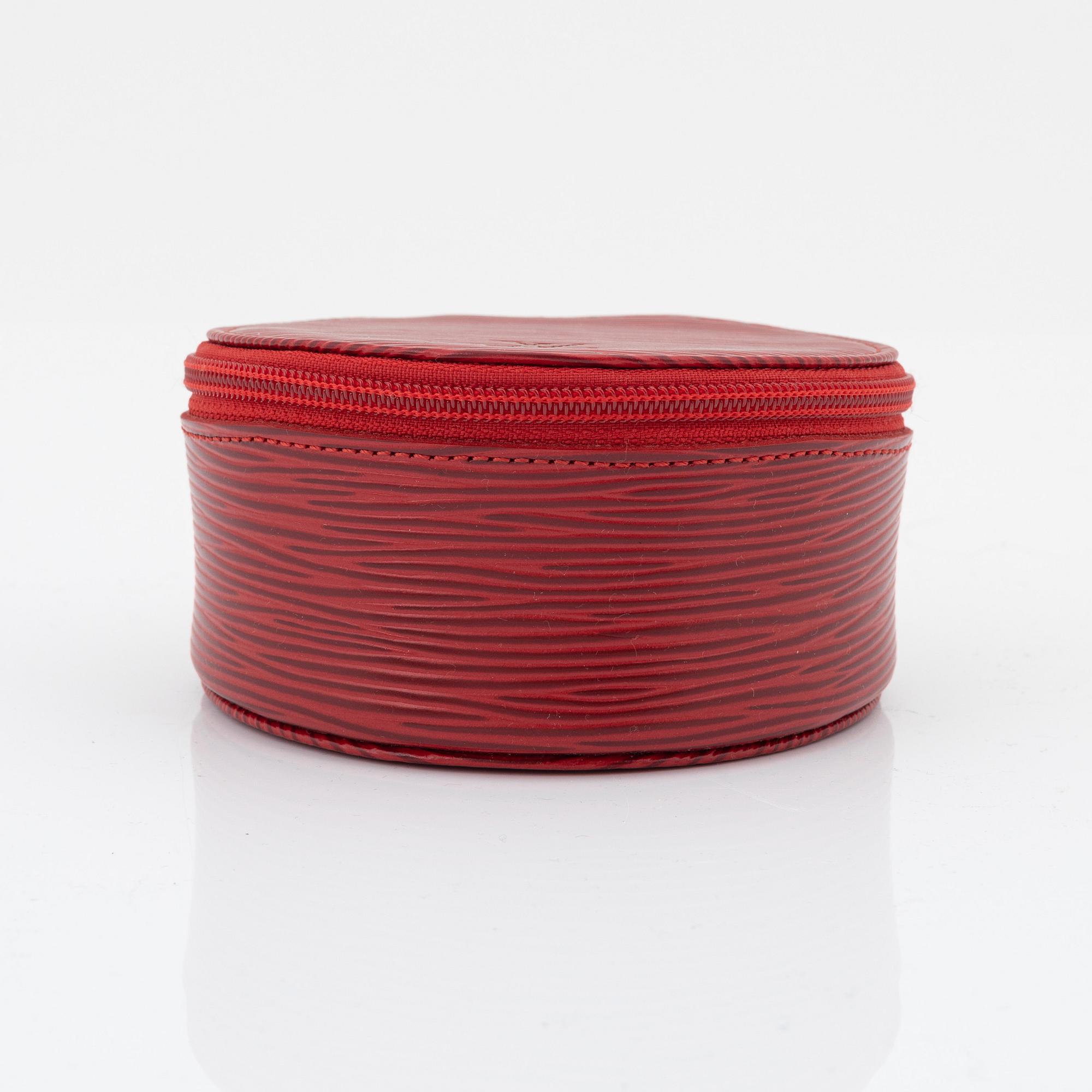 Louis Vuitton, a red epi leather 'Ecrin Bijoux Jewelry case', 2003.