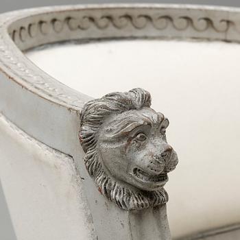 KARMSTOL, sengustaviansk stil, modern tillverkning.