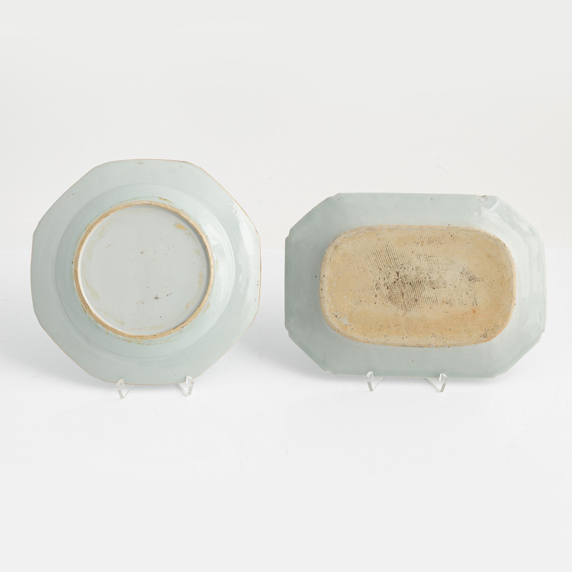 Parti porslin, 4 delar, Kina, Qianlong (1736-95).
