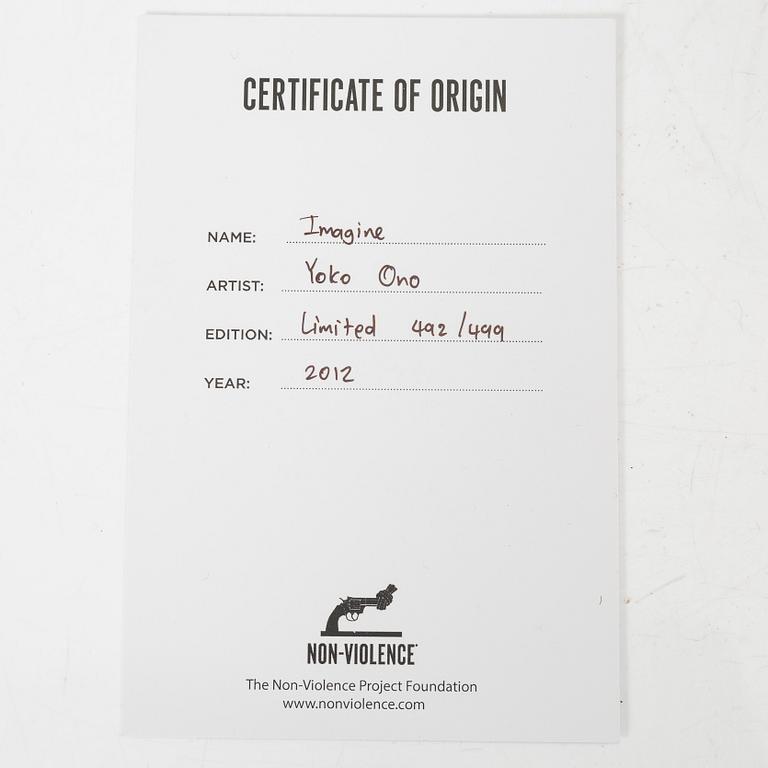 Yoko Ono, Non-Violence Art Project & Yoko Ono, "Imagine".