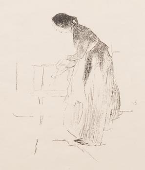 HELENE SCHJERFBECK, lithograph, test print.