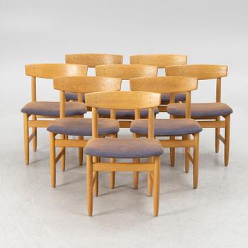 Børge Mogensen, eight "Öresund" chairs, Karl Andersson & Söner, Sweden, second half of the 20th century.
