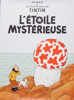 SERIETIDNINGAR, Tintin. 18 st, Bl a "Tintin i Amerika" samt 2 st affischer medföljer. 1970-80-tal.