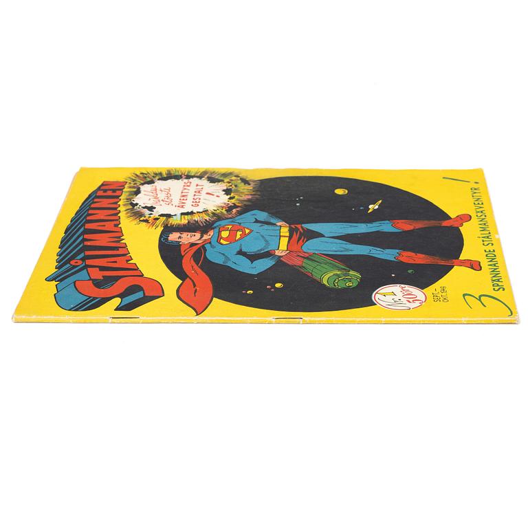Comic book, “Stålmannen” No. 1, 1949.