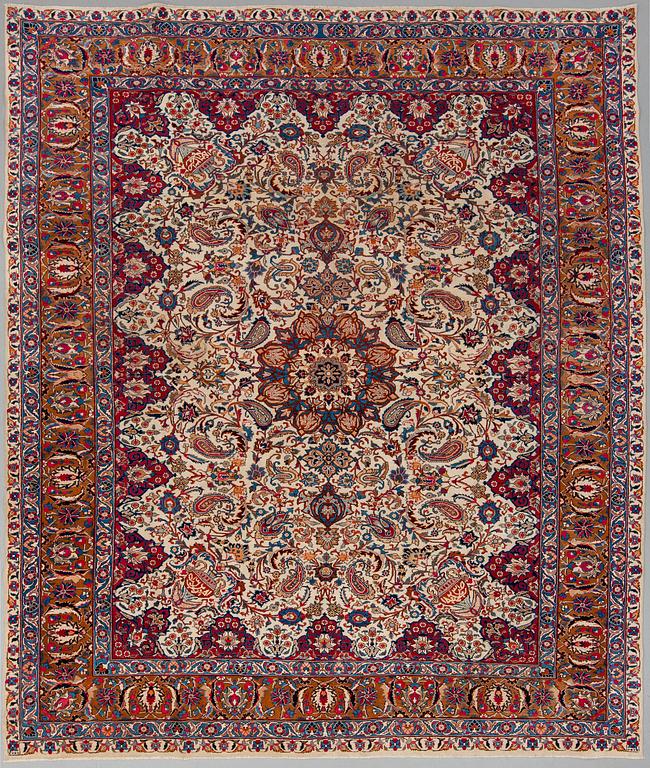 A CARPET, Kashmar, 367 x 295 cm.