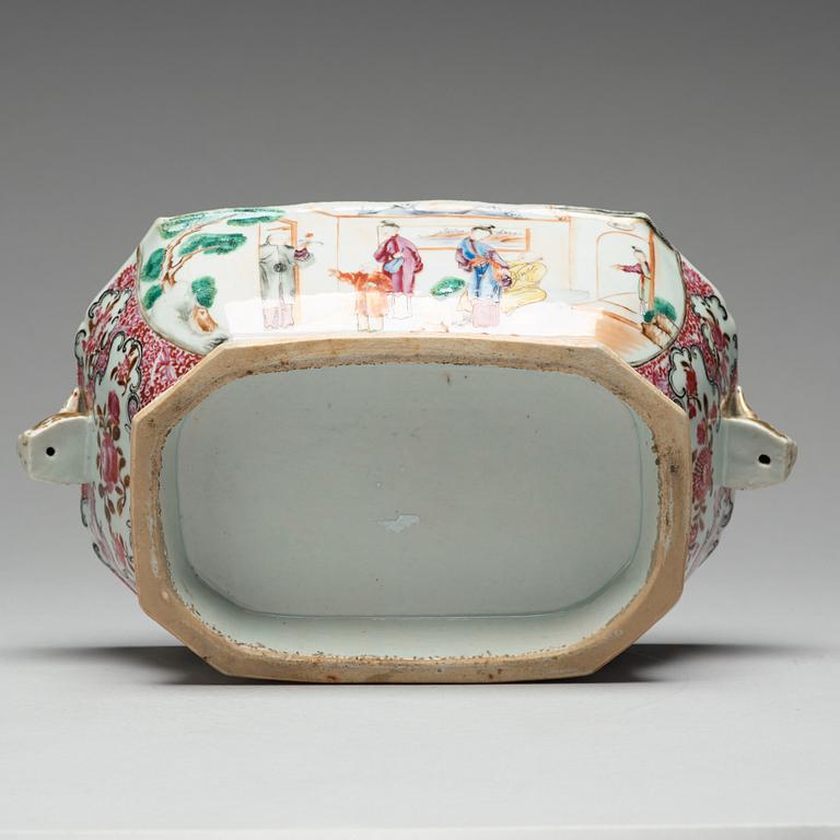 TERRIN med LOCK, kompaniporslin. Qingdynastin, Qianlong (1736-95).