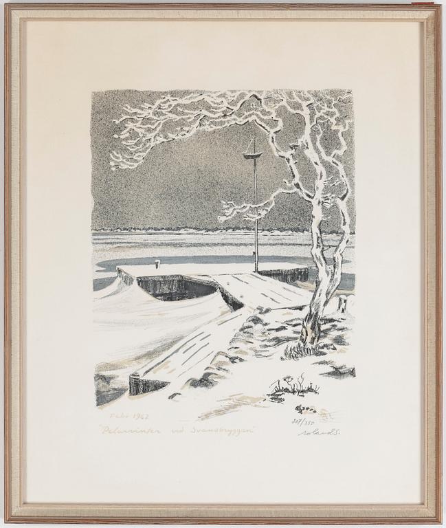 ROLAND SVENSSON, färglitografi, signerad och numrerad 207/350.