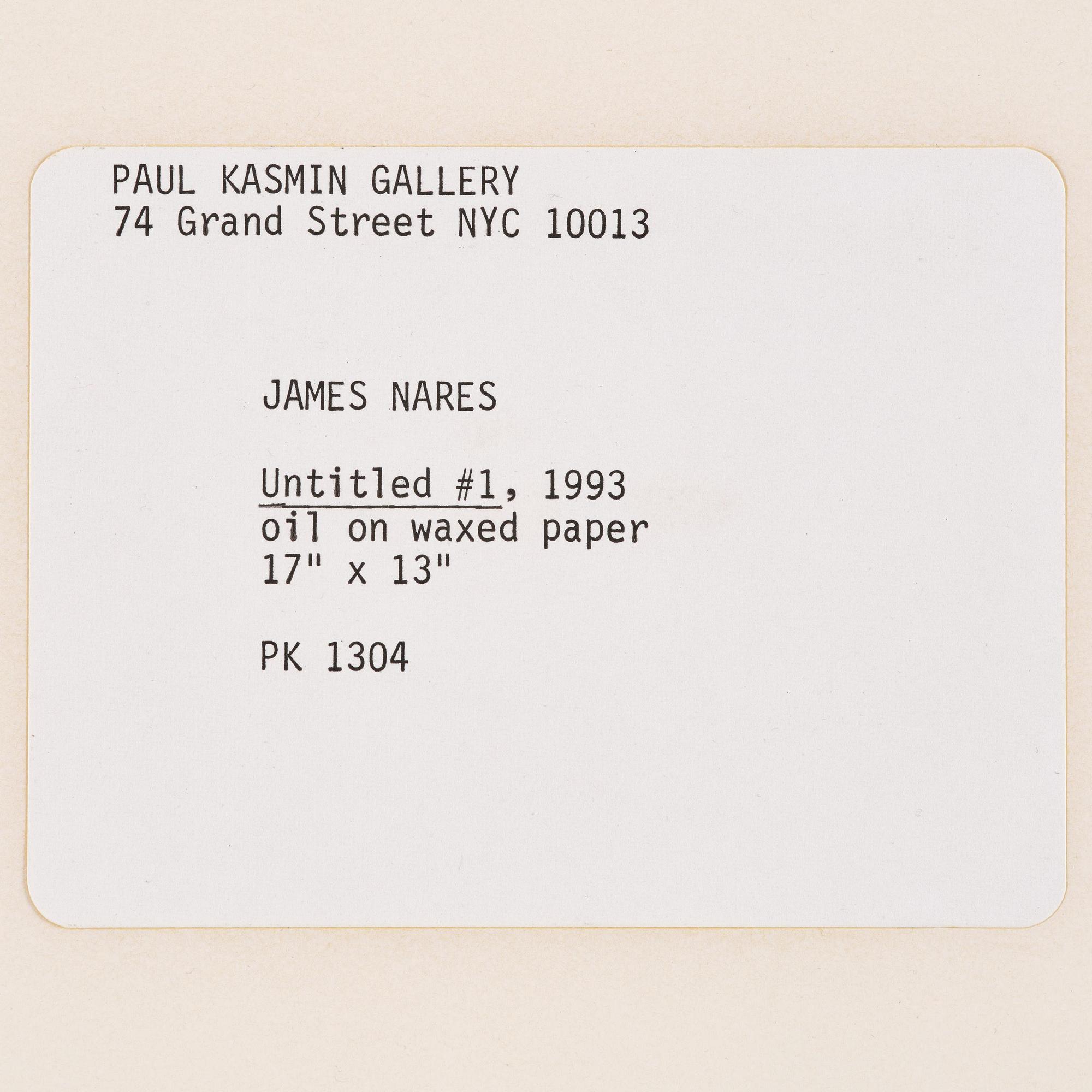 James Nares, "Untitled #1", 1993.