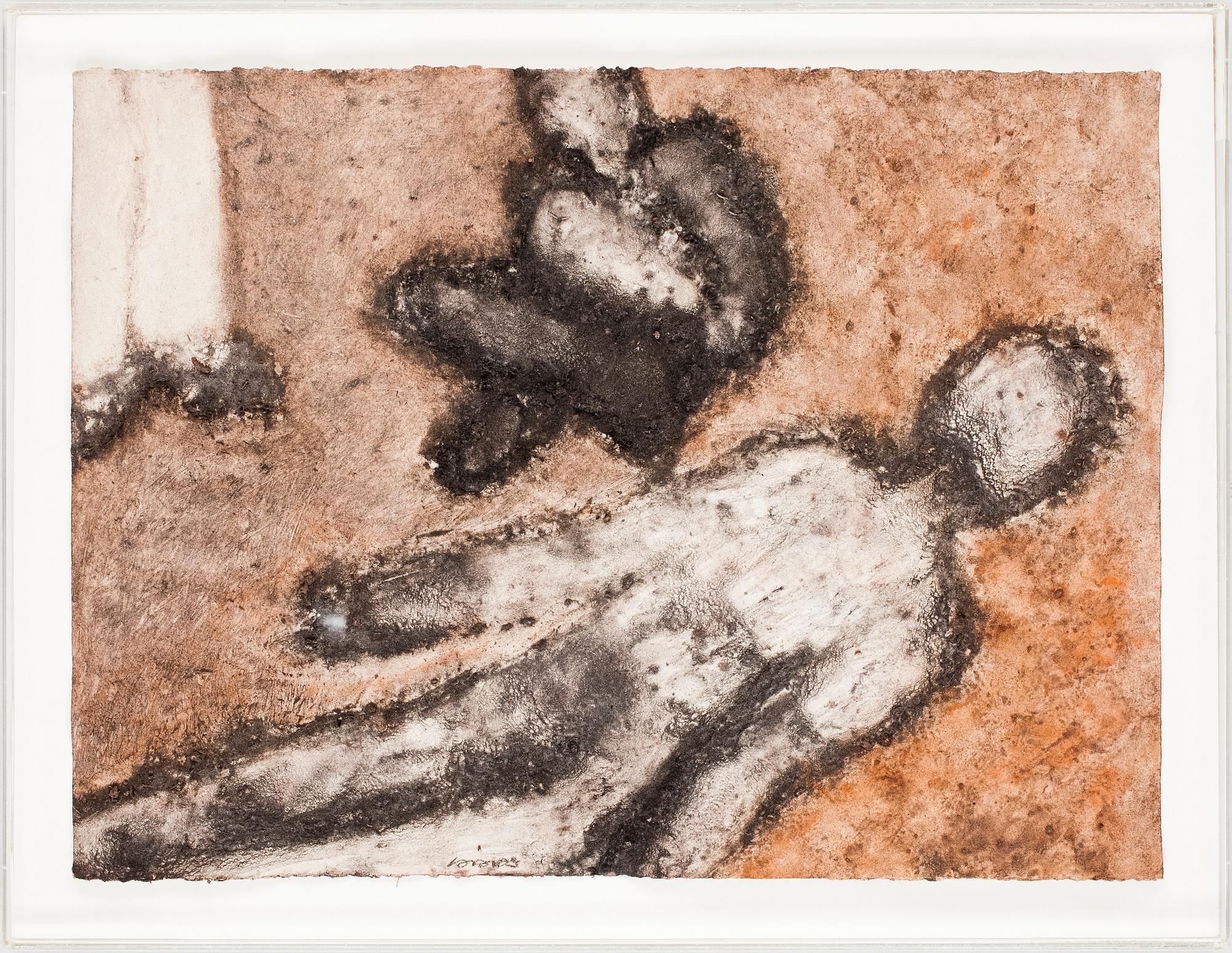 MICHEL HAAS. Daterad 1981. Blandteknik på papper.
