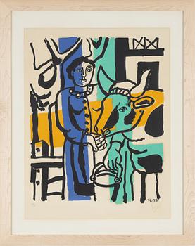 Fernand Léger, färglitografi, 1954, signerad 52/75.