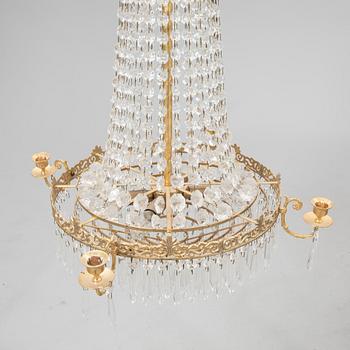 Chandelier, Gustavian style, second half of the 20th century.