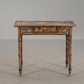 BORD med LÅDA,  1800-talets andra hälft.