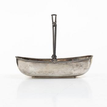 Karl Anderson, Basket with handle, silver, Stockholm 1946.
