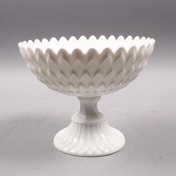 SKÅL PÅ FOT, glas, tidigt 1900-tal.