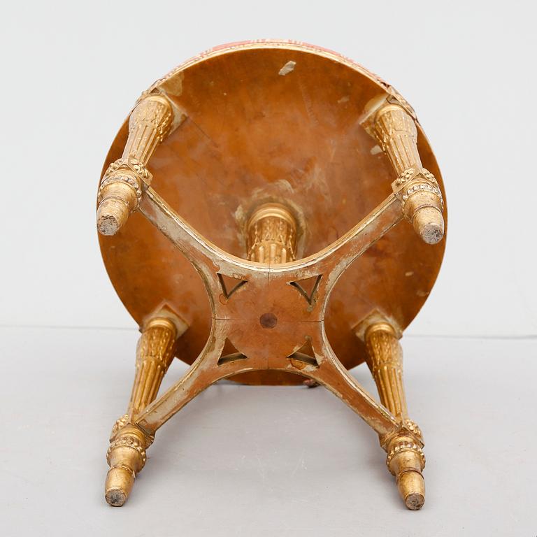 TABURETT, Louis XVI-stil, 1800-talets andra hälft.