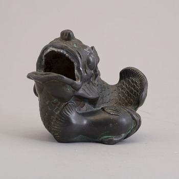 A broze vase / sculpture from Just Andersen, Denmark, mid 20th century.
