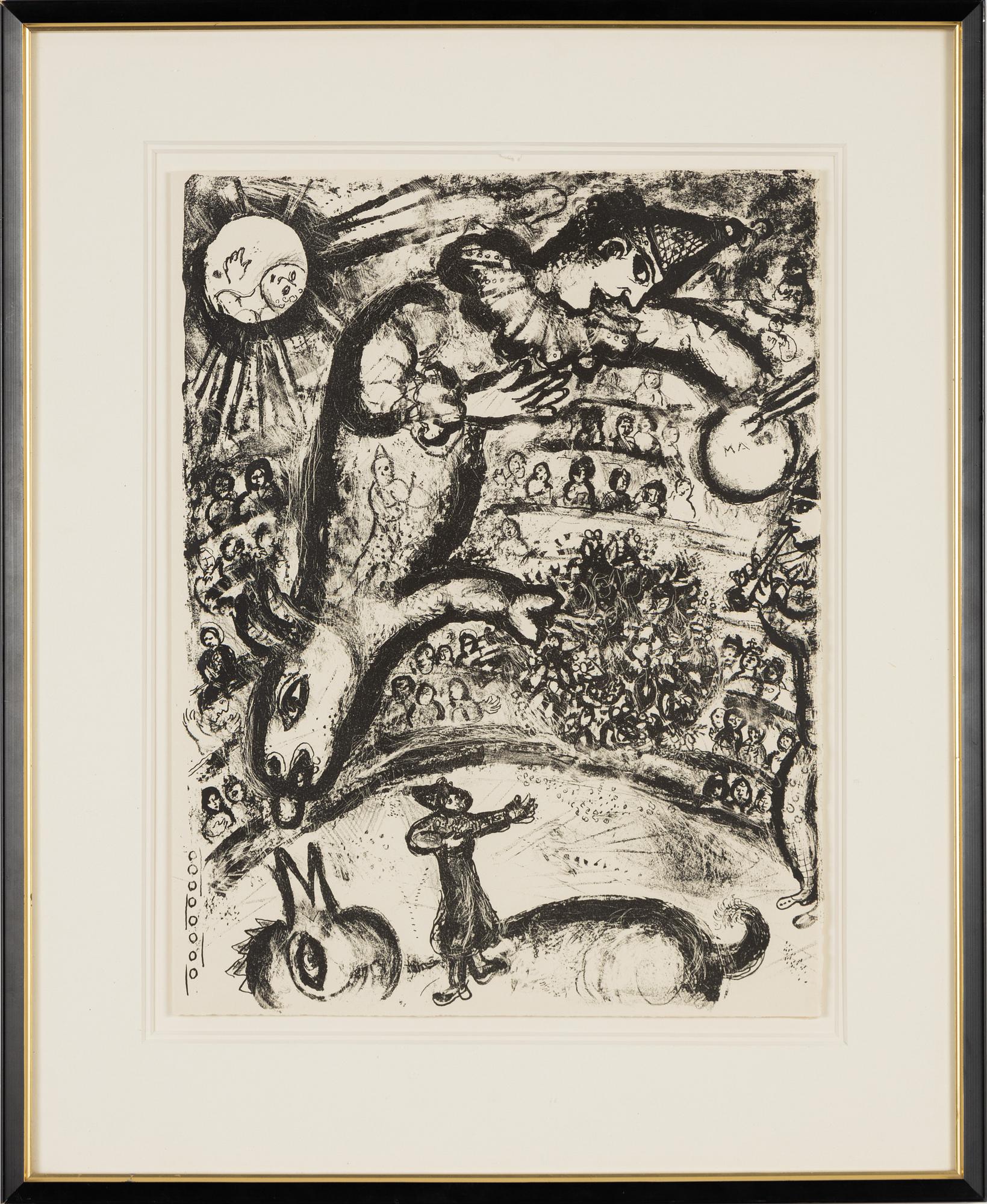 Marc Chagall, lithograph, 1967.