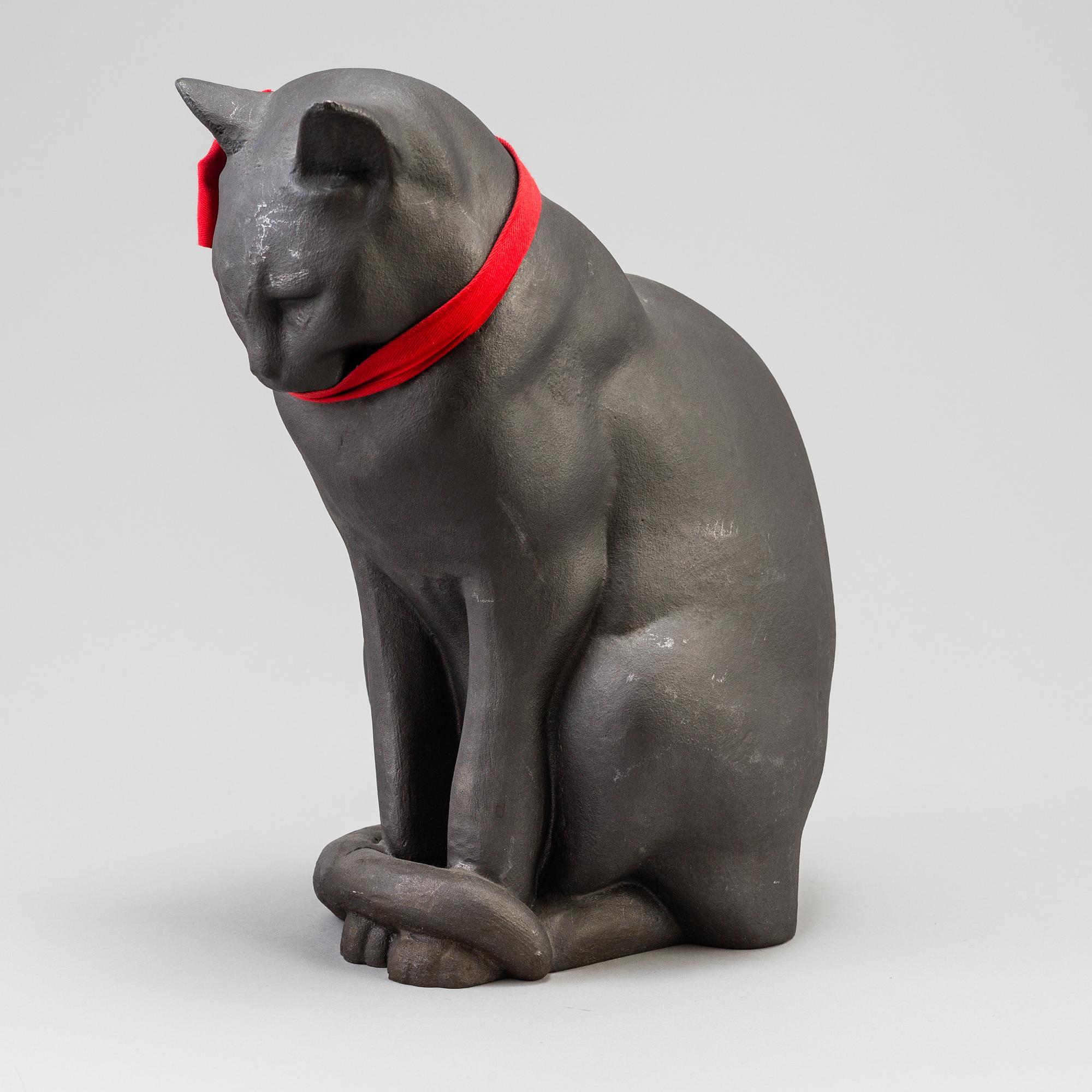 ANDERS JÖNSSON, "Jönssons katt", skulptur gjutjärn, saluförd av Firma Svenskt Tenn.