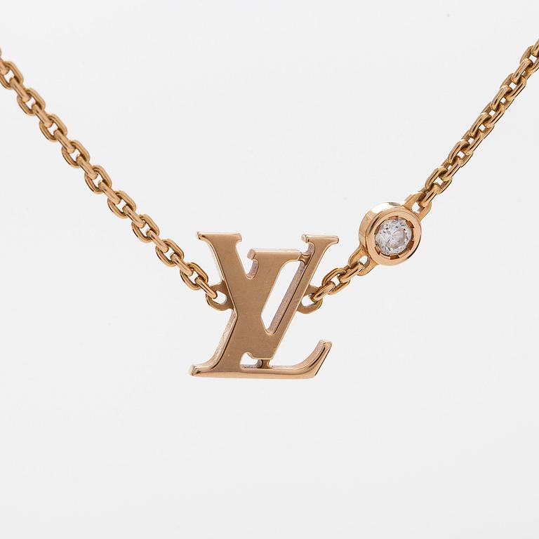Louis Vuitton, halsband, "LV Idylle Blossom", 18K guld med en diamant.