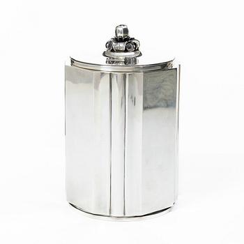 A sterling silver cigarett jar, Borgila, Stockholm, Sweden, 1951.
