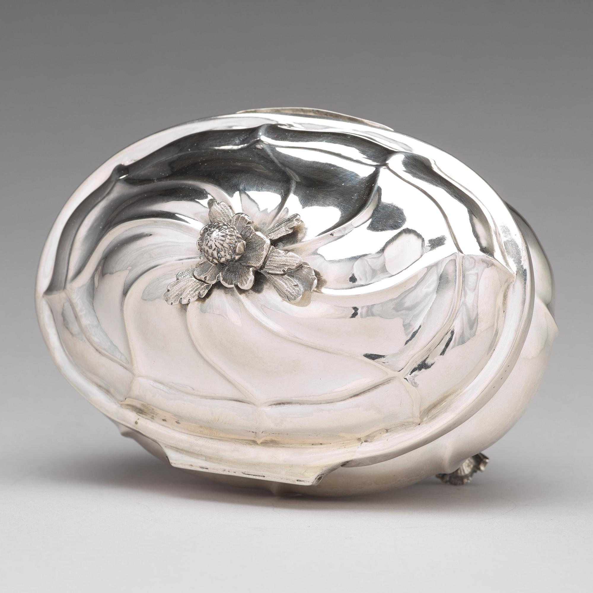 A Swedish 18th century silver sugar-casket, mark of Andreas Öhrman, Stockholm 1769.