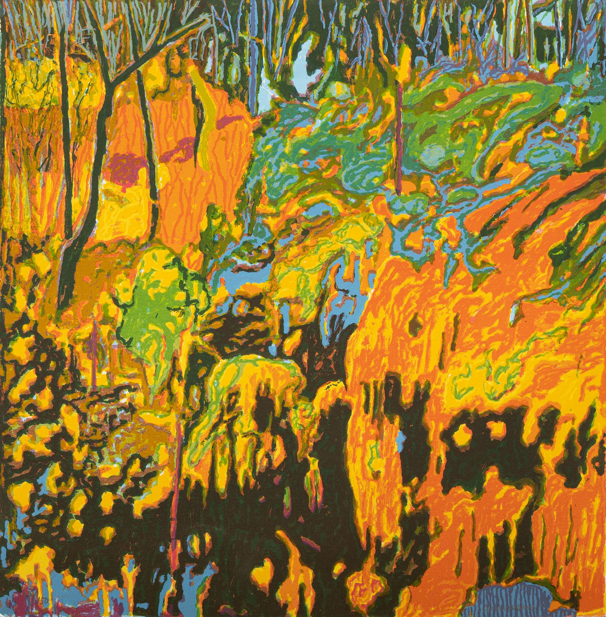Björn Wessman, färgserigrafi, signerad 17/150.