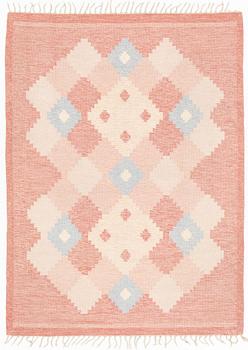 A flat wave rug, signed ILS, Alestalon Mattokutomo, Kauhava, Finland, c. 226 x 167 cm.