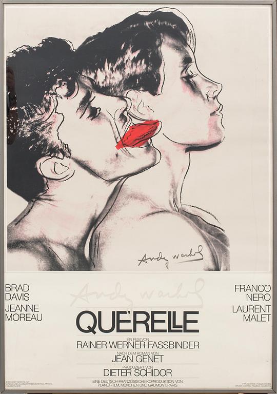 MOVIE POSTER, after Andy Warhol, 'Querelle', 1983.