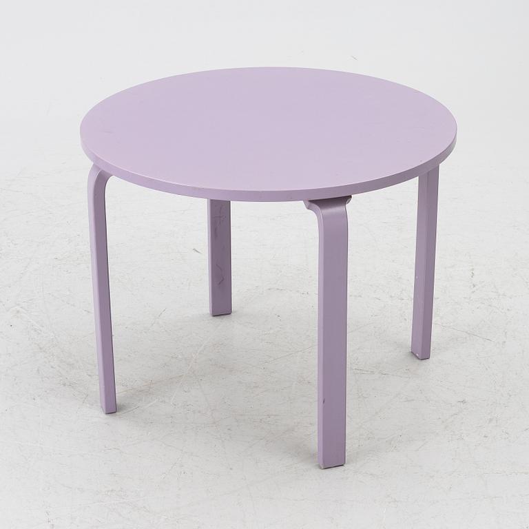 Table, Gärsnäs, and a pair of No. 65 children's chairs by Alvar Aalto.