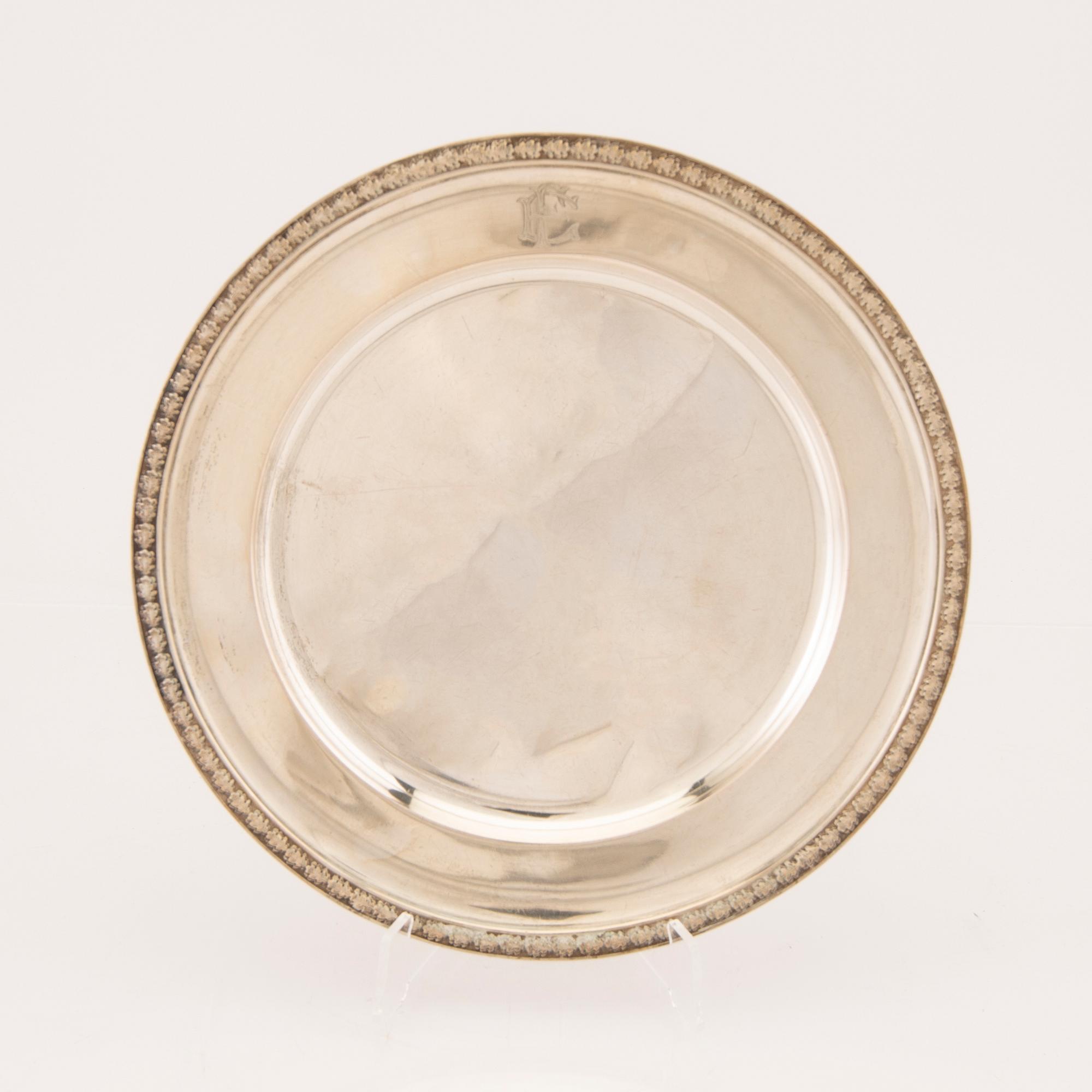 CG Hallberg, fat silver Stockholm 1918.