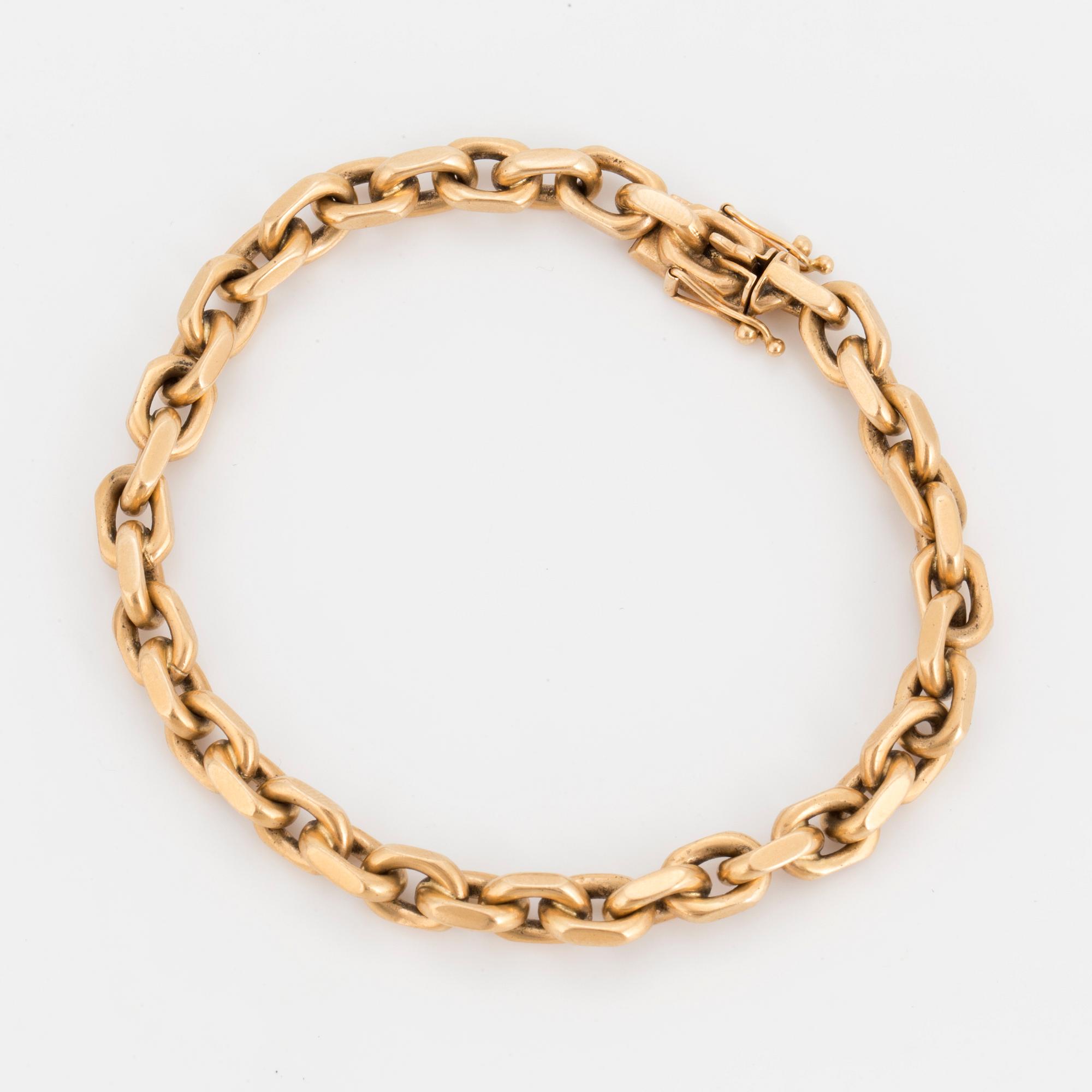 ARMBAND, 18K guld, ankarlänk.