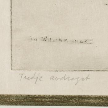 BÖRJE SANDELIN, 2 st, etsningar, signerade och numrerad 19/40 respektive märkt "Tredje avdraget".