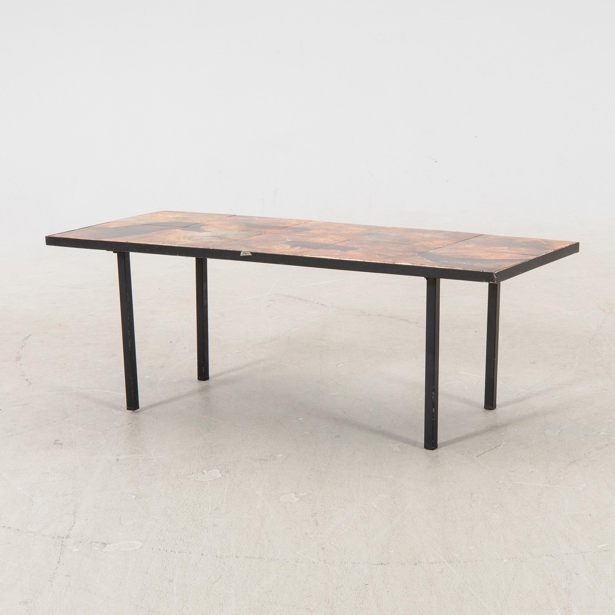 Georges Tardieu, coffee table, signed Vallauris, France 1960s.