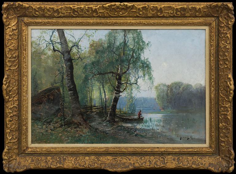 JOHAN KINDBORG, oil on canvas, signed and dated.