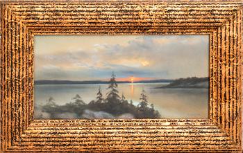 Valter Lindholm, pastell signerad.