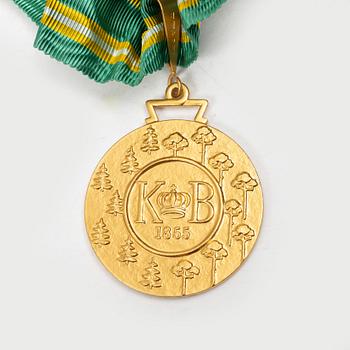 An 18K gold medal, Sporrong, Stockholm 1958.
