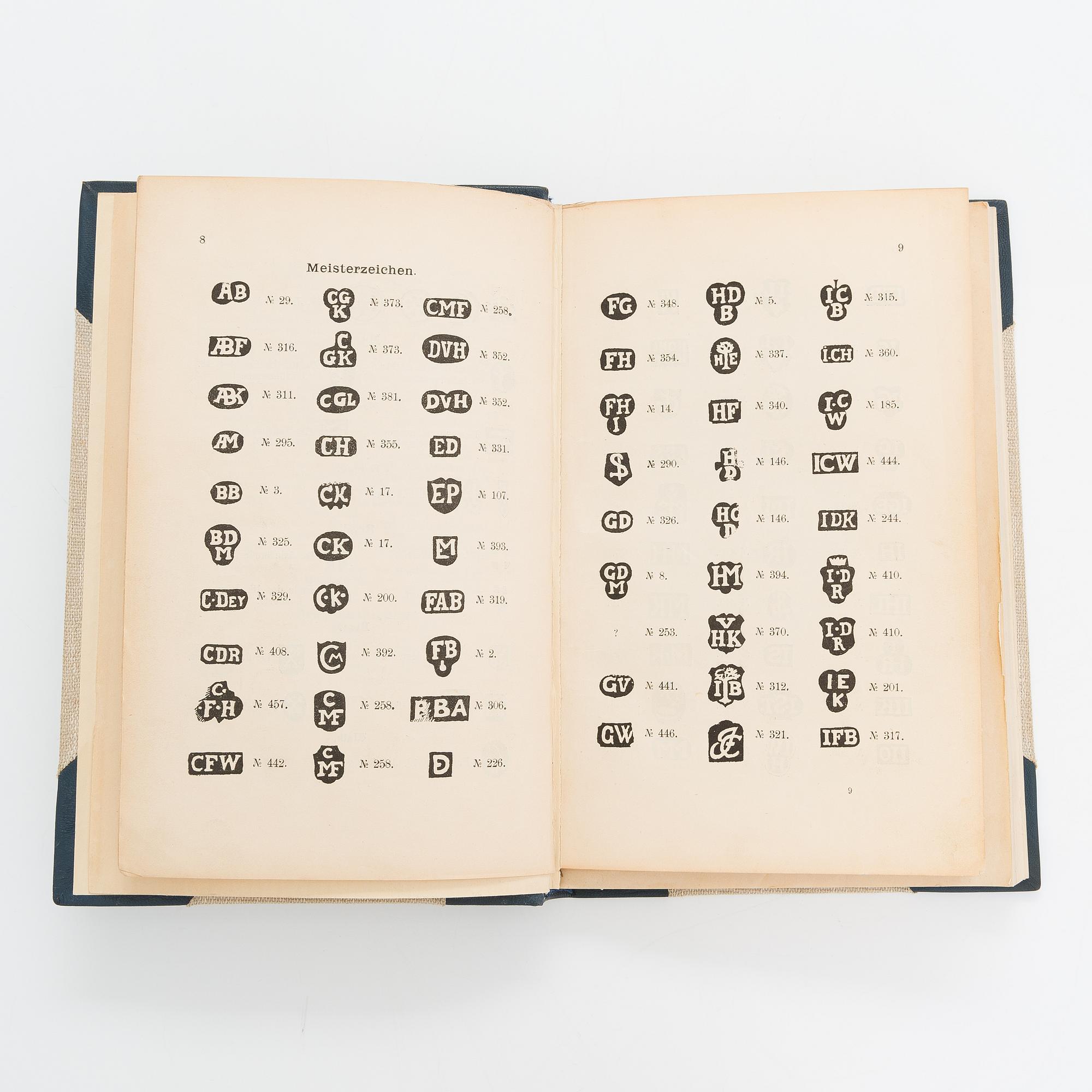 Böcker, 3 st, om silver, Narva, Nyen, S:t Petersburg, Baltikum och Reval. Av L. Bäcksbacka, W. Neumann, A. Friedenthal.