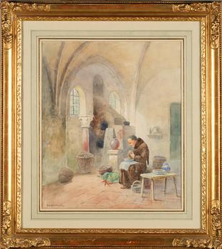 Frans Wilhelm Odelmark · FRANS WILHELM ODELMARK, akvarell, signerad.