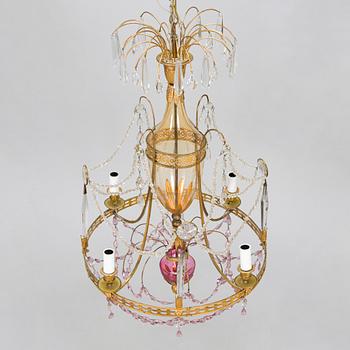 A late 18th-century chandelier, Saint Petersburg, Reign of Catherine the Great (1762-1796).